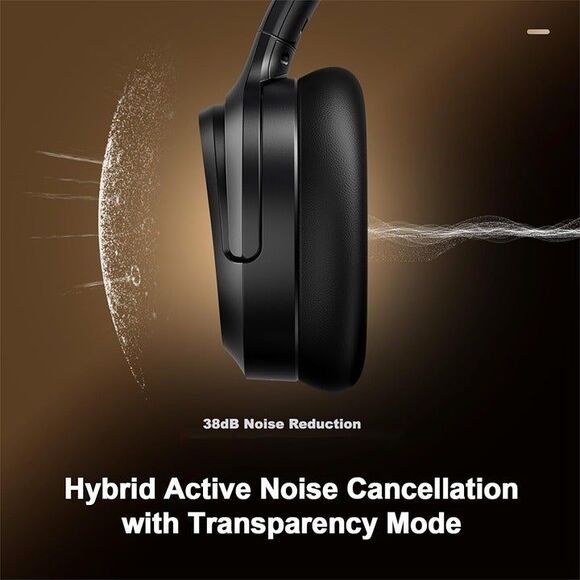 Bluetooth Headphones, Hybrid Active Noise Cancelling Wireless Headphones Over Ea - Picture 4 of 9